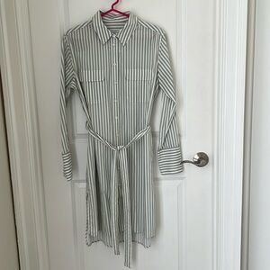 Shirt dress, straight, long sleeves, by Equipment, size L
